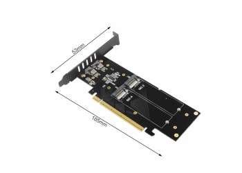 M.2 X16 Om 4X Nvme PCIE3.0 GEN3 X16 Om 4 * Nvme Raid Card Pci-E Vroc Kaart