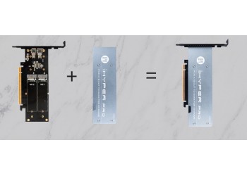 M.2 X16 Om 4X Nvme PCIE3.0 GEN3 X16 Om 4 * Nvme Raid Card Pci-E Vroc Kaart met koellichaam