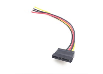 4-Pin ATX Male Molex to 15-Pin Female SATA Power kabel