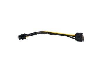 15-Pin Male SATA to 6-Pin Pcie video card Power kabel