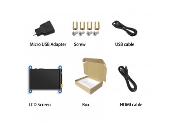 Ips 3.5Inch Scherm Lcd Display Mini Pc Touch Hdmi Module 480X320 Voor Raspberry Pi 3 Pi4 pc Monitor Screen