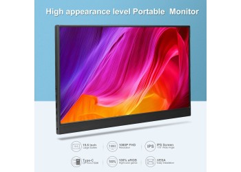 15.6 Inch Fhd Draagbare Monitor 1920*1080P Hdr 100% Srgb 300nit Ips A + Scherm Mobiele Display Voor Pc Laptop Xbox Switch Ps4/5 Telefoon