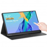 Zeuslap 15.6 Inch Batterij Touch Screen Monitor Draagbare Ultradunne Ips Hd Usb Type C Display Laptop Telefoon Xbox Switch PS4