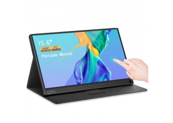 Zeuslap 15.6 Inch Batterij Touch Screen Monitor Draagbare Ultradunne Ips Hd Usb Type C Display Laptop Telefoon Xbox Switch PS4