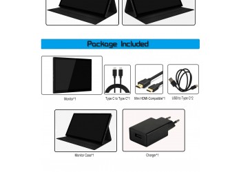 Zeuslap 8.9inch Touch Monitor 1920*1200P Hdr Ips Scherm Draagbare Monitor PS4 Switch Xbox Laptop Macbook