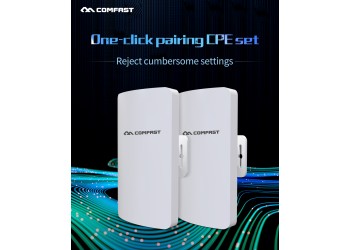 Comfast CF-E113A 2Pcs 3Km Outdoor Mini Cpe Bridge Wifi Repeater 5Ghz 300Mbps Wireless Router Wifi Extender nano Station Antenne 1 jaar garantee