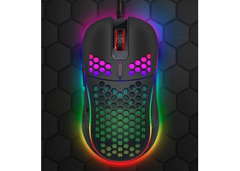 Programmeerbare muis 7200 Dpi Rgb Usb Bedrade Gaming Lichtgewicht Honingraat Shell Muis