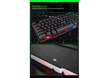 Gaming Keyboard RGB Verlicht Toetsenbord Met Stille Gaming Muis Set Toetsenbord Muis