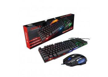 Gaming Keyboard RGB Verlicht Toetsenbord Met Stille Gaming Muis Set Toetsenbord Muis