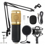 9 in 1 set Bm800 Microfoon Studio Condensator Mikrofon Mic Ktv Radio Zingen Computer Tiktok