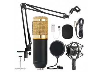 9 in 1 set Bm800 Microfoon Studio Condensator Mikrofon Mic Ktv Radio Zingen Computer Tiktok