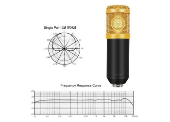 9 in 1 set Bm800 Microfoon Studio Condensator Mikrofon Mic Ktv Radio Zingen Computer Tiktok