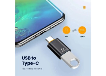 6A Usb Naar Type C Otg Adapter 120W USB-C Mannelijk Naar Type-C Vrouwelijke Oplader Converter Voor Macbook Samsung Data Transfer Adapter