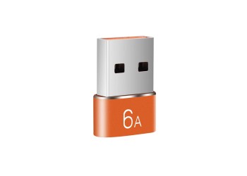 6A Usb Naar Type C Otg Adapter 120W USB-C Mannelijk Naar Type-C Vrouwelijke Oplader Converter Voor Macbook Samsung Data Transfer Adapter