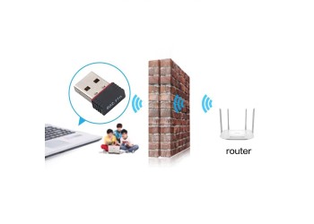 Ultra-Kleine 150M Draadloze Usb Wifi Dongle Netwerkkaart Wifi Adapter Windows 11 802.11N