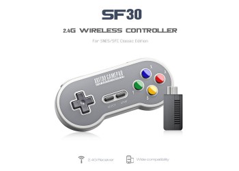 8Bitdo SF30 Draadloze 2.4G Game Controller SNES/SFC Classic