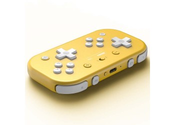 8Bitdo Geel Lite Draadloze Bluetooth Game Controller + JoyCon caps + kaarthouder