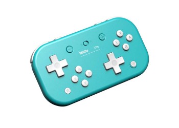 8Bitdo Turquoise Lite Draadloze Bluetooth Game Controller + JoyCon caps + kaarthouder