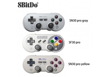 8Bitdo SN30 Pro Draadloze Bluetooth Game Controller + JoyCon caps + kaarthouder