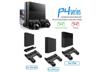 Cooling Stand Voor Sony PS4/PS4 Slim/PS4 Pro Games Opslag Dual Controller Opladen Dock