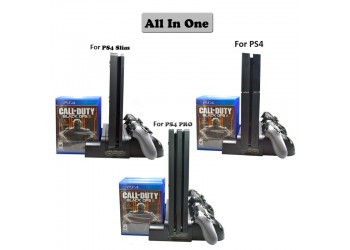 Cooling Stand Voor Sony PS4/PS4 Slim/PS4 Pro Games Opslag Dual Controller Opladen Dock