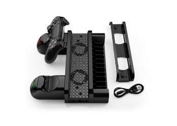 Cooling Stand Voor Sony PS4/PS4 Slim/PS4 Pro Games Opslag Dual Controller Opladen Dock