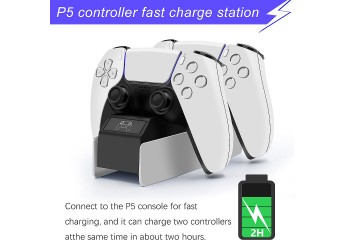 Dual Fast Charger voor Sony PS5 Controller Joystick Gamepad USB 3.1 Type-C Dock Station opladen