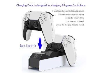 Dual Fast Charger voor Sony PS5 Controller Joystick Gamepad USB 3.1 Type-C Dock Station opladen