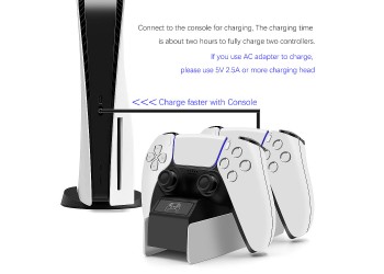 Dual Fast Charger voor Sony PS5 Controller Joystick Gamepad USB 3.1 Type-C Dock Station opladen