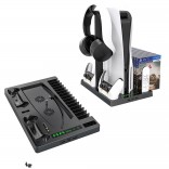 Cooling Stand Voor Sony PS5 Games Opslag Dual Controller Opladen Dock