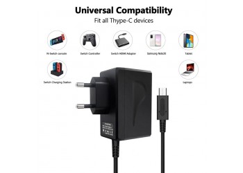 Ac Adapter Oplader Voor Nintendo Switch Charger 15V 2.6A Snel Opladen Dock/Controller TV Lader