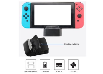 Bluetooth Dock Charger Stand HDMI Video Converter Voor Nintendo switch