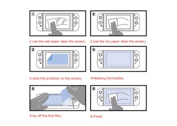 2 stuk Ultra Clear Pet Screen Protector voor Nintendo Switch