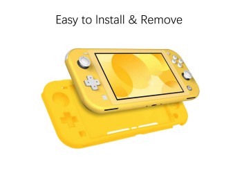 Geel siliconen shell beschermhoes voor Nintendo Switch Lite