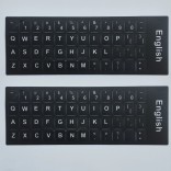 2-delige sticker voor laptoptoetsenbord vervanging voor het Engelse alfabet, herbruikbaar en eenvoudig aan te brengen