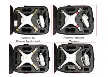 Rugzak Hardshell Draagtas Waterdicht voor DJI Phantom 3 4