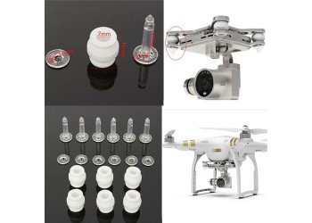 6 Demping Ballen + 6 Anti-drop Pins kit voor DJI Phantom 3