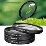 4x 52mm Close up Filter Macro +1+2+4+10 camera lens filter