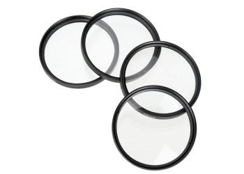 4x 37mm Close up Filter Macro +1+2+4+10 camera lens filter