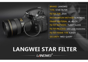 67mm Star Filter (Sterfilter 6 star) Langwei camera lens