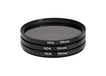 3x 58mm ND Filter grijsfilter +2+4+8 camera lens filter
