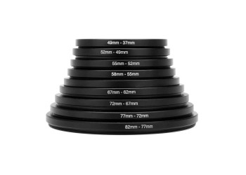 67mm-62mm step down camera lens filter ring metal adapter 1 stuk 