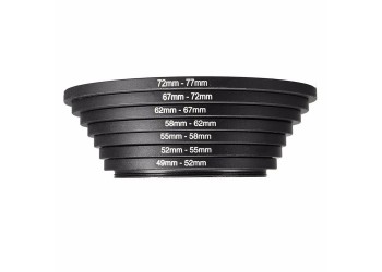 46mm-55mm step up camera lens filter ring metal adapter 1 stuk 