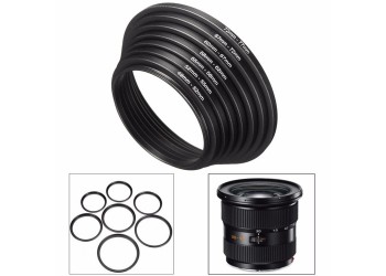 46mm-55mm step up camera lens filter ring metal adapter 1 stuk 