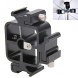 Drie Triple Hot Shoe Mount Adapter Flash Light Stand Houder