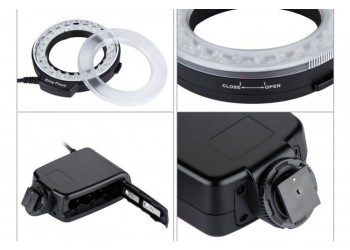 LED Macro Ring Flash flitser voor Canon Nikon Olympus camera