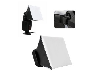 Opvouwbaar flash light diffuser softbox speedlight 13x10cm