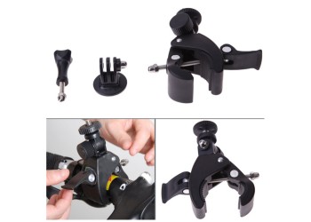 Fiets/Motorfiets Camera Mount Houder+statief adapter gopro