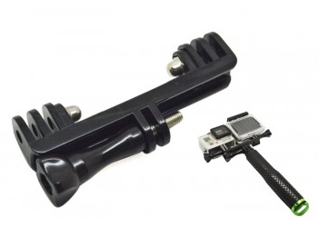 dubbele zelf handheld foto monopod adapter voor gopro
