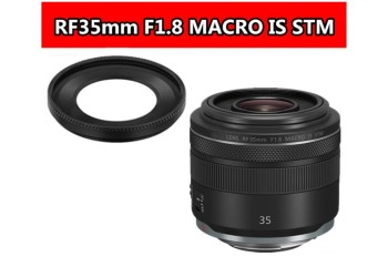 Zonnekap EW-52 Metaal voor Canon lens RF 35mm f/1.8 Macro IS STM 